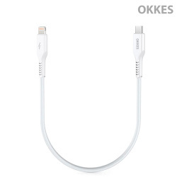 OKKES® Datakabel TYP-C to Lightning 30cm W...