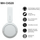 Sony WH-CH520W On-Ear Kopfhörer white