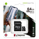 Kingston MicroSDHC  64GB Class 10 100MB/s ...